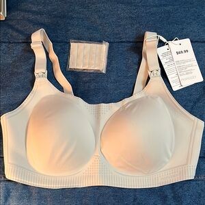 Momcozy Breastfeeding Bra - Gray Full-Coverage Bra